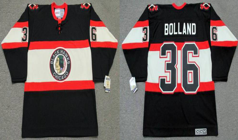 2019 Men Chicago Blackhawks 36 Bolland black CCM NHL jerseys